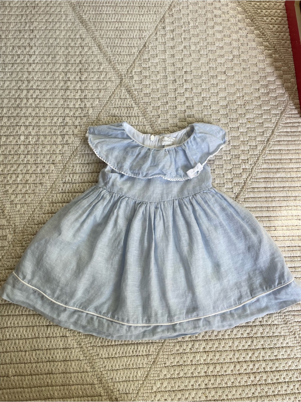 Magnolia Baby Light Blue Ruffle Dress
